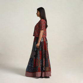 Multicolor - 24 kali patchwork cotton skirt 18 - handcrafted
