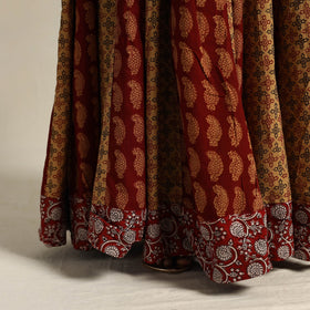  Multicolor 24 Kali Patchwork Cotton Bagh Print Skirt
