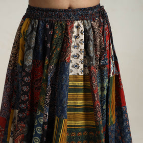Multicolor - 24 kali patchwork cotton skirt 12 - handcrafted