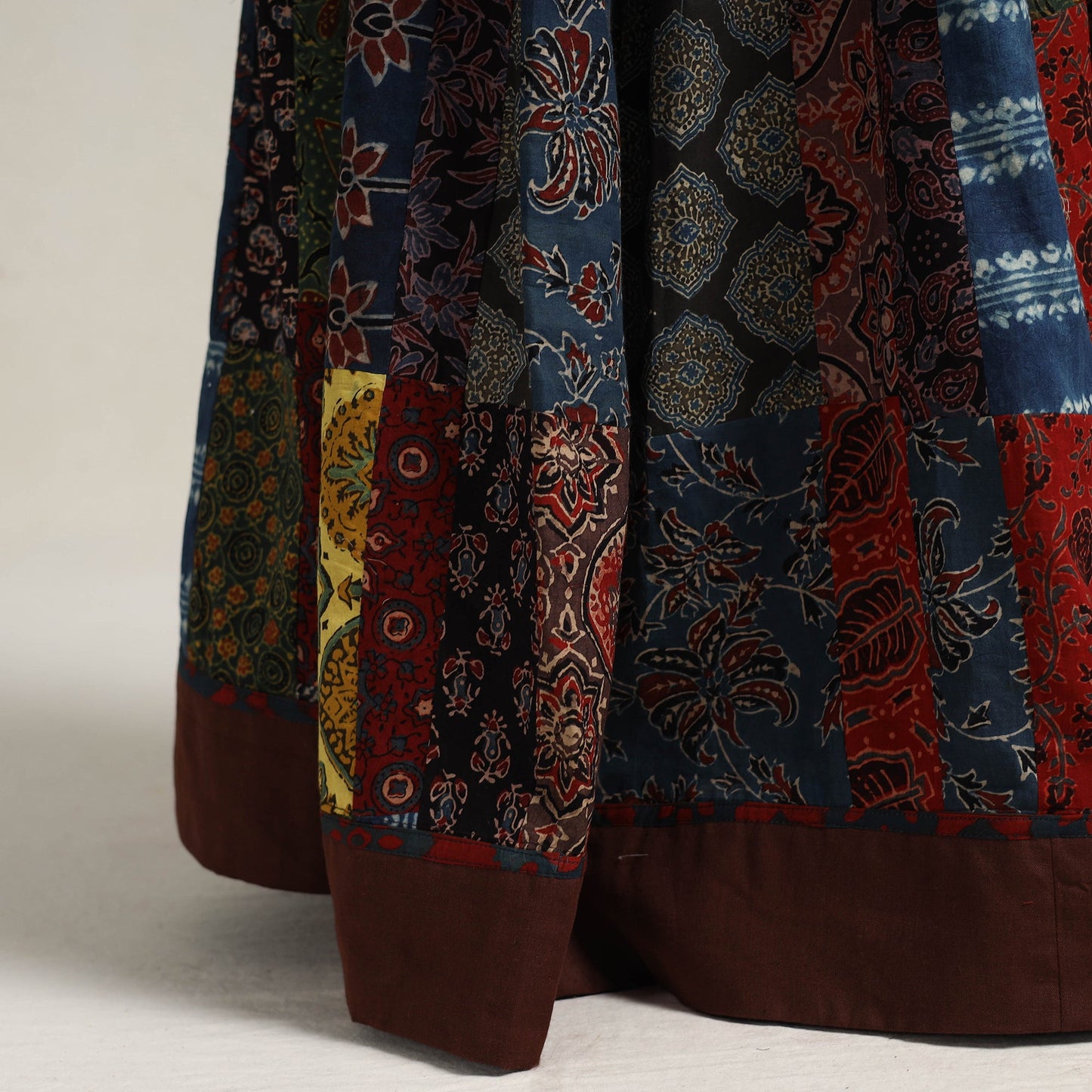 Multicolor - 24 kali patchwork cotton skirt 13 - handcrafted