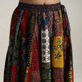 Multicolor - 24 kali patchwork cotton skirt 15 - handcrafted