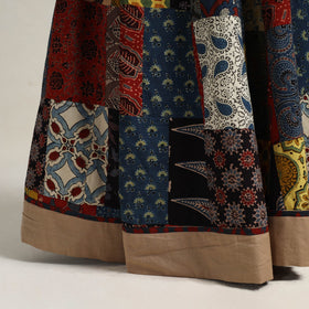 Multicolor - 24 kali patchwork cotton skirt 16 - handcrafted