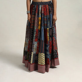 Multicolor - 24 kali patchwork cotton skirt 18 - handcrafted