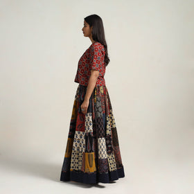 Multicolor - 24 kali patchwork cotton skirt 19 - handcrafted