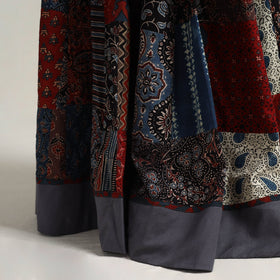 Multicolor - 24 kali patchwork cotton skirt 20 - handcrafted