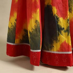 Buy 24 Kali Multicolor Patchwork Cotton Long Shibori Tie-Dye Skirt