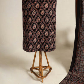  Multicolor 2pc Block Print Natural Dyed Ajrakh Dress Material
