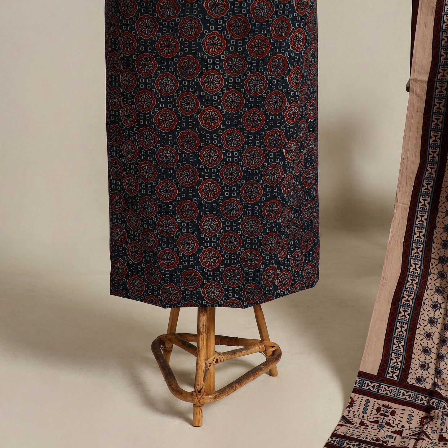 Buy 2pc Block Print Ajrakh Dress Material