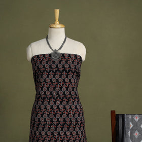 Multicolor 2pc Cotton Ajrakh Print Kurta with Ikat Dupatta