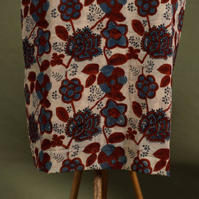 Multicolor 2pc Cotton Ajrakh Print Kurta with Ikat Dupatta
