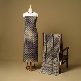 2pc natural dyed cotton unstitched kalamkari dress material