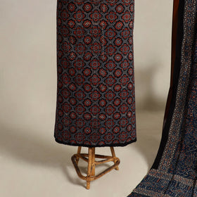 Buy Multiolor 2pc Block Print Natural Dyed Ajrakh Dress Material