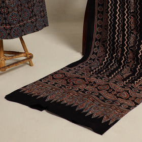  Multicolor 2pc Block Print Natural Dyed Ajrakh Dress Material