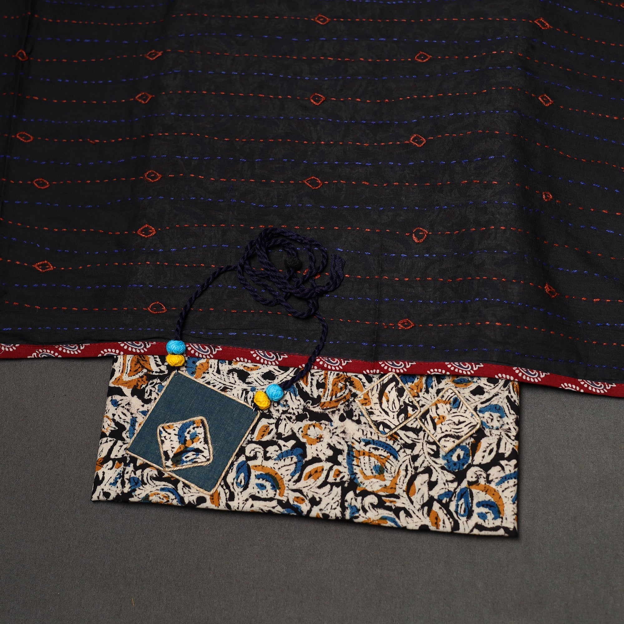 2pc pedana cotton unstitched kalamkari dress material