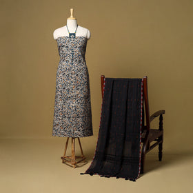 2pc pedana cotton unstitched kalamkari dress material