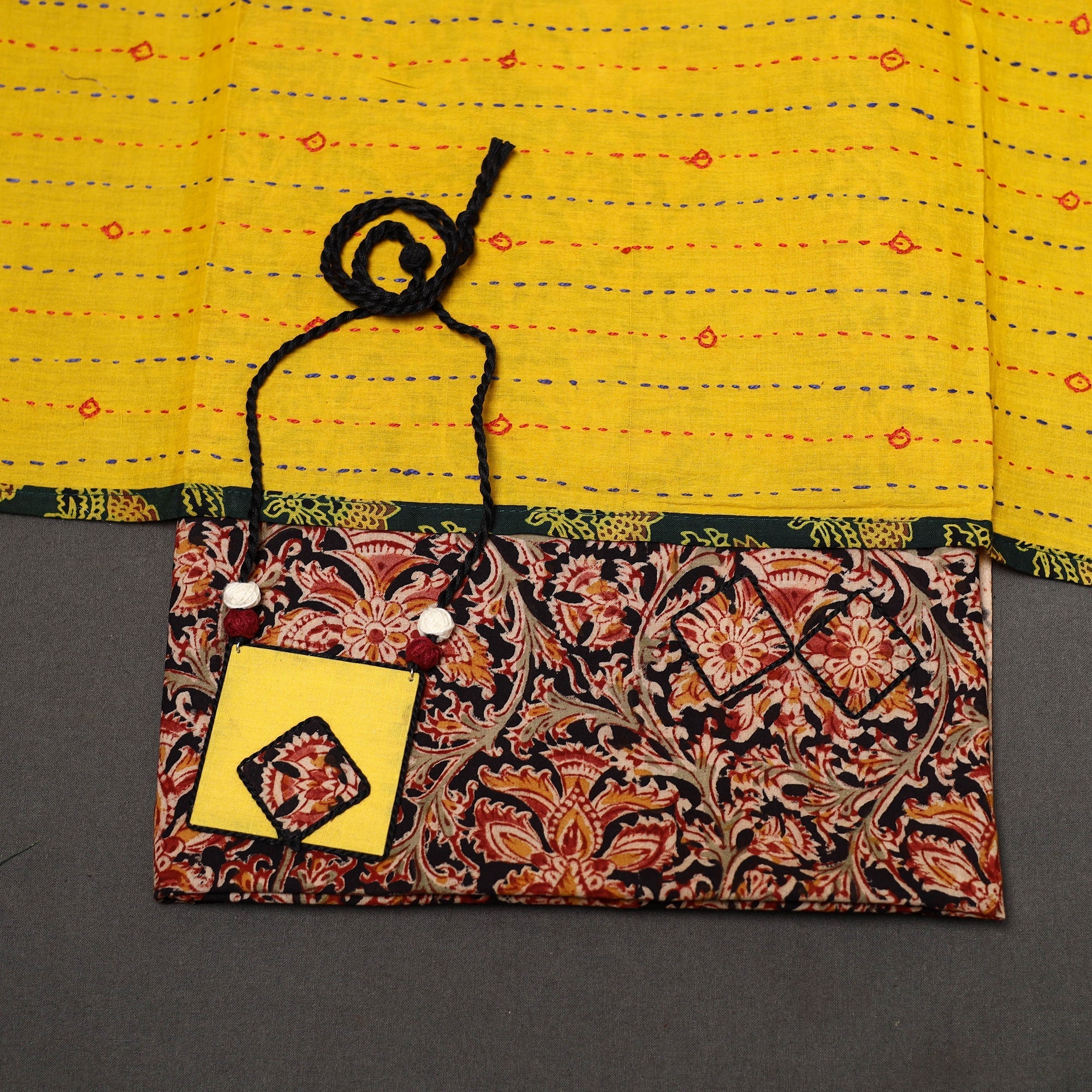 2pc pedana cotton unstitched kalamkari dress material