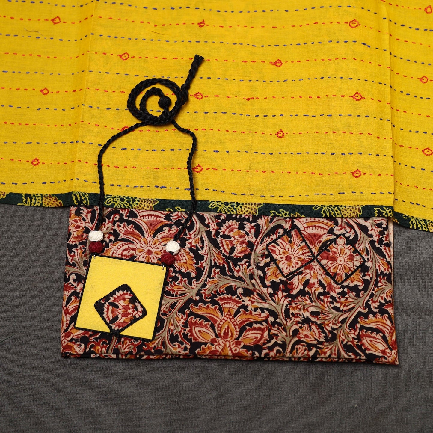 2pc pedana cotton unstitched kalamkari dress material