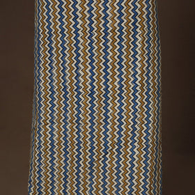 Multicolor - 2pc unstitched dress material with jewellery