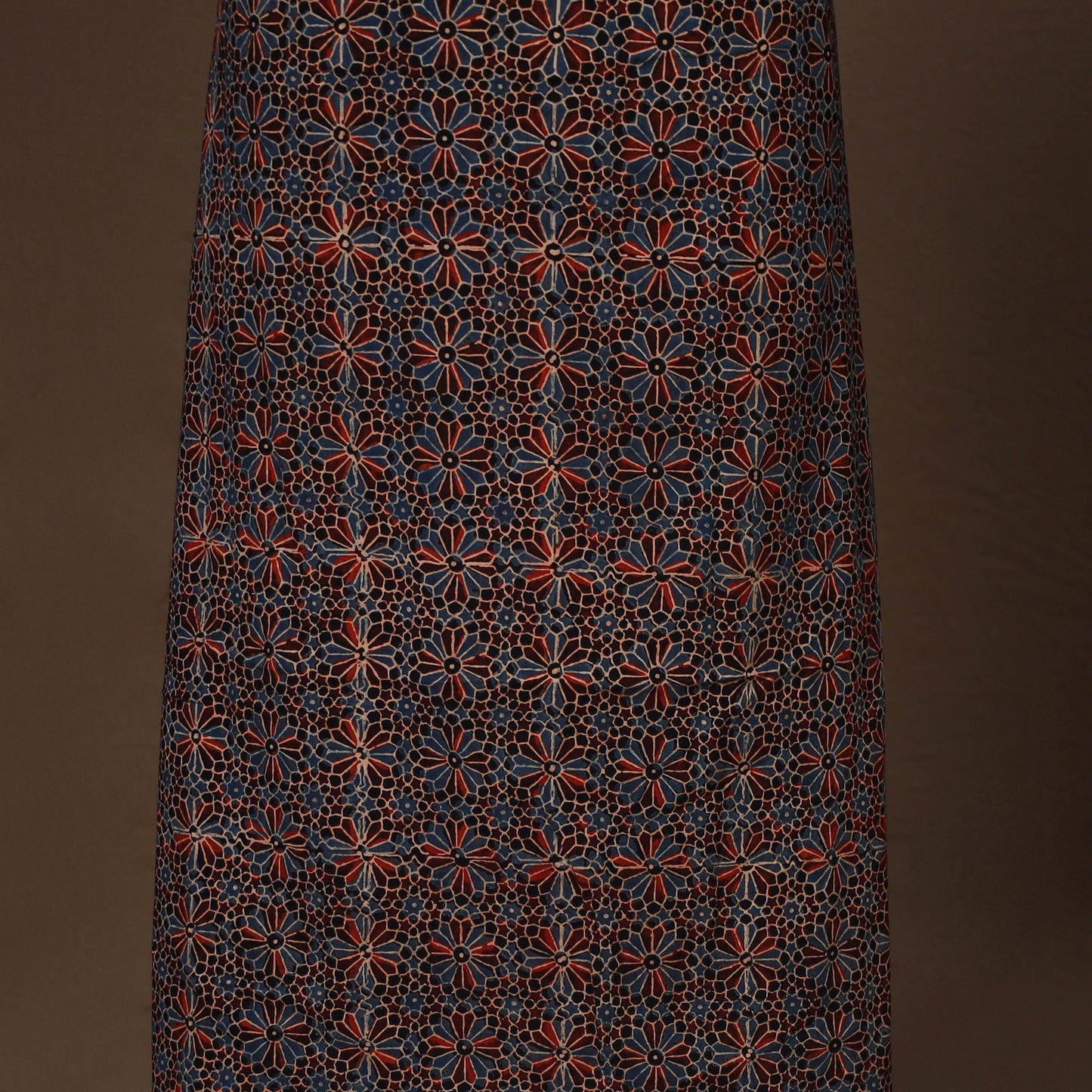 Multicolor - 2pc unstitched dress material with jewellery