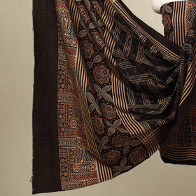 Buy 3pc Multicolor Block Print Cotton Ajrakh Dress Material