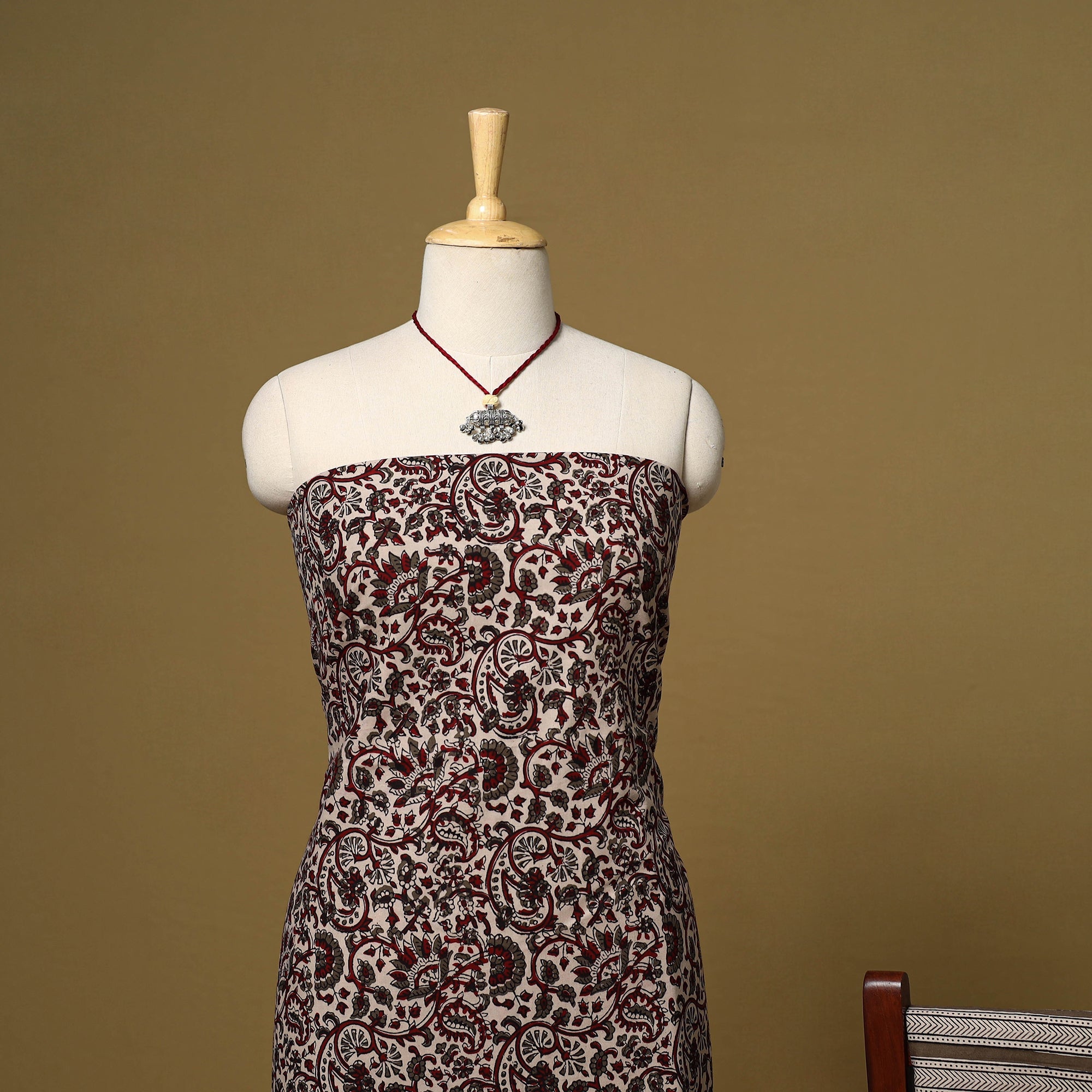 Multicolor - 3pc cotton unstitched bagh dress material