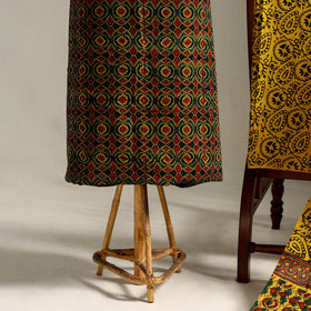 Multicolor 3pc Block Print Cotton Ajrakh Dress Material
