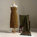 Multicolor 3pc Block Print Cotton Ajrakh Dress Material
