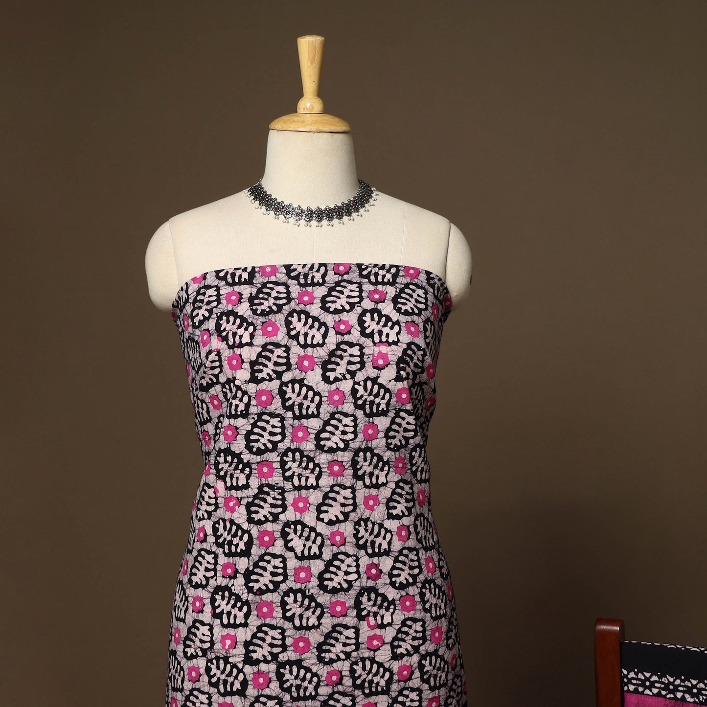 Multicolor - 3pc cotton unstitched kutch batik dress