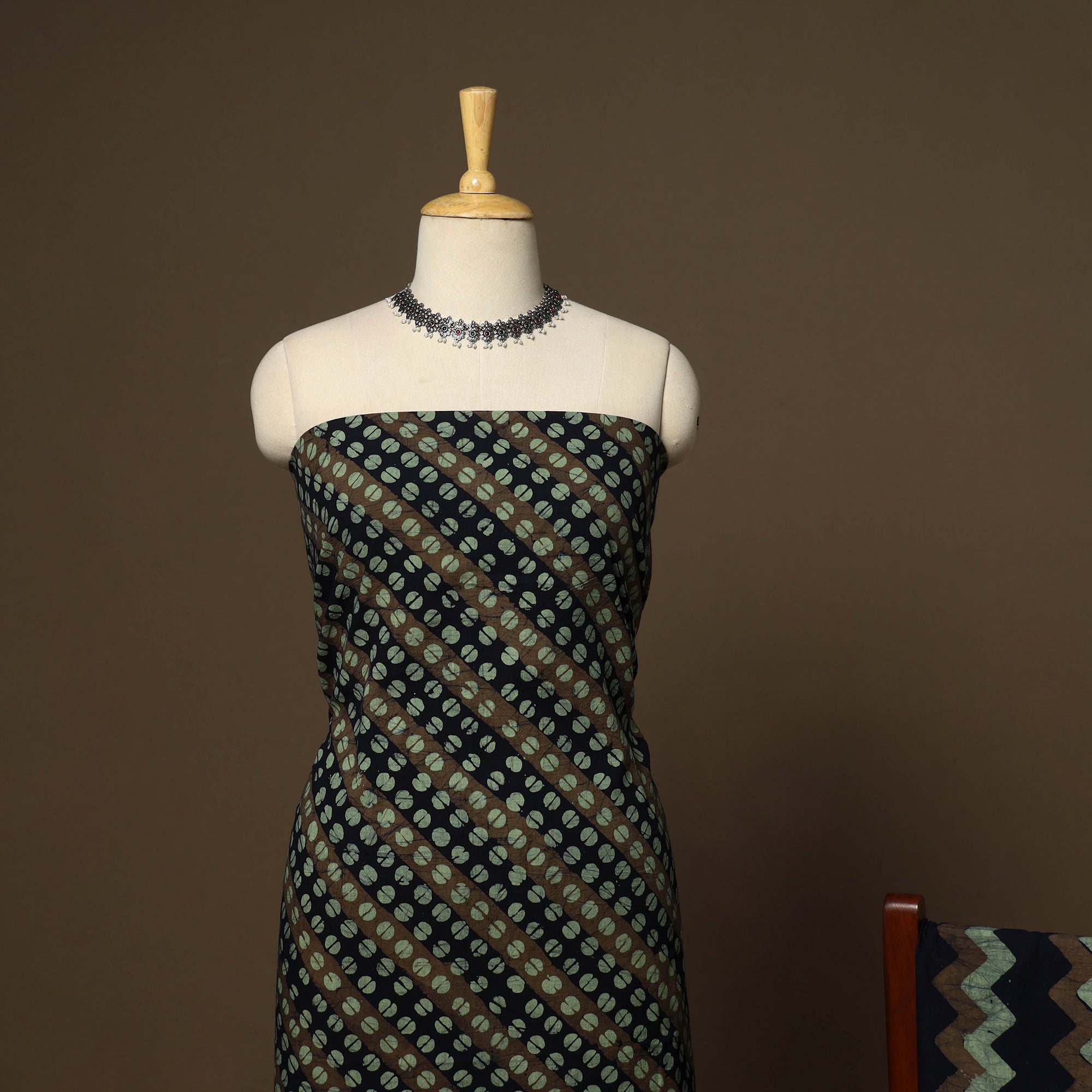 Multicolor - 3pc cotton unstitched kutch batik dress