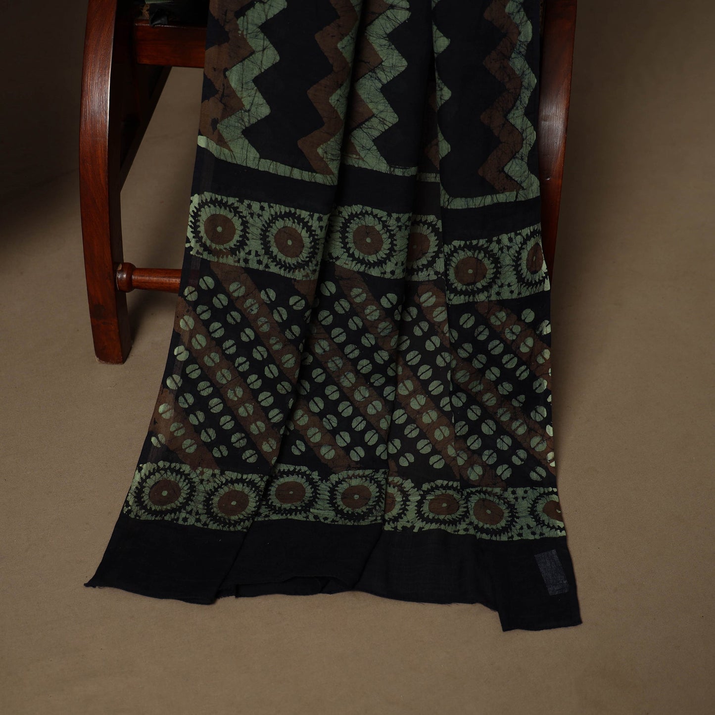 Multicolor - 3pc cotton unstitched kutch batik dress