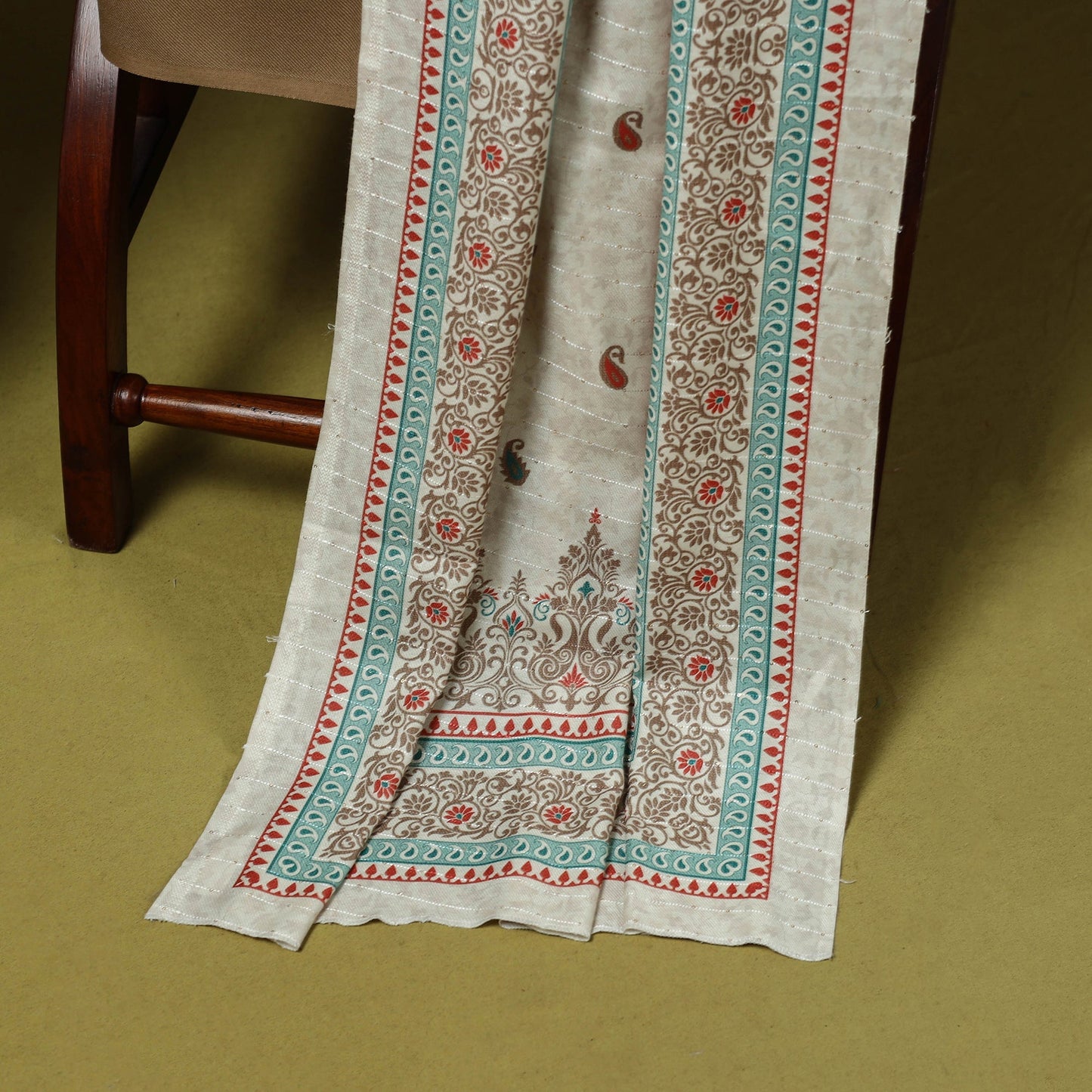 3pc digital embroidered merino wool unstitched dress