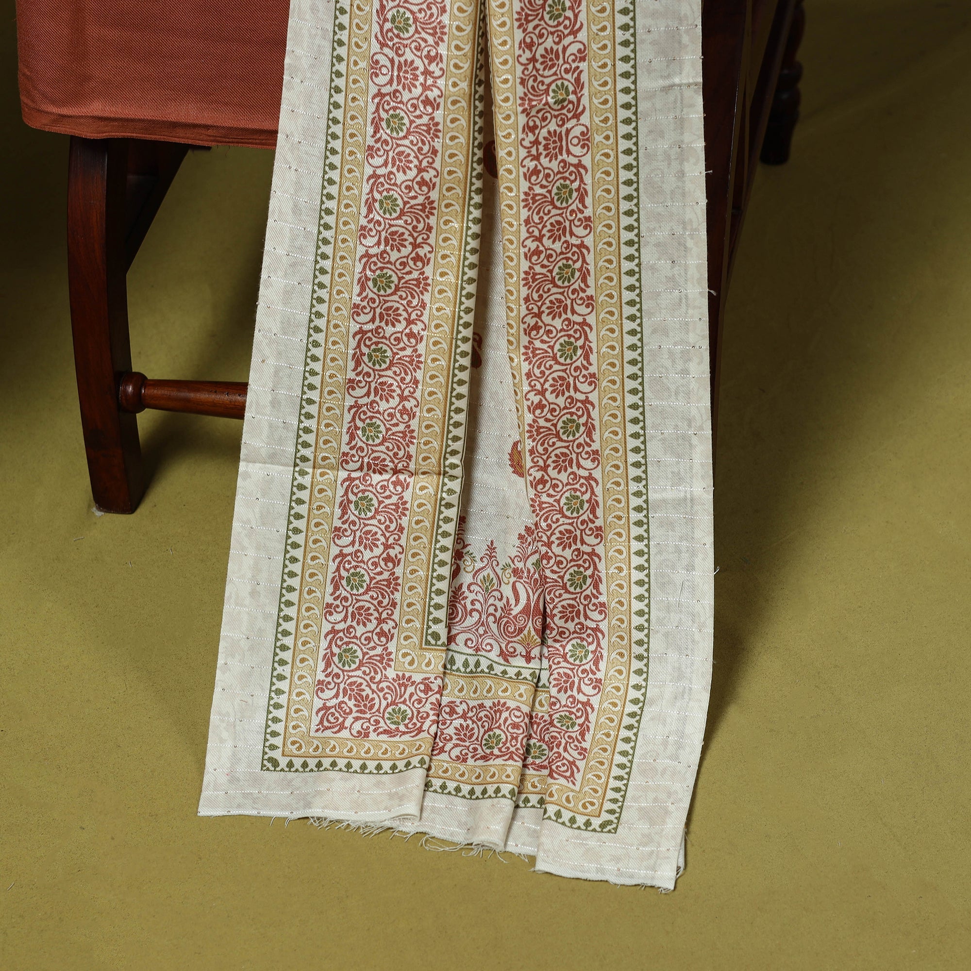 3pc digital embroidered merino wool unstitched dress