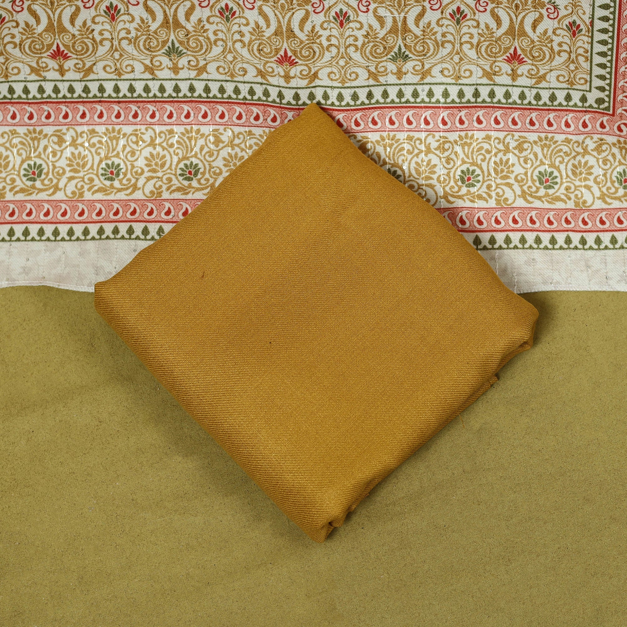 3pc digital embroidered merino wool unstitched dress