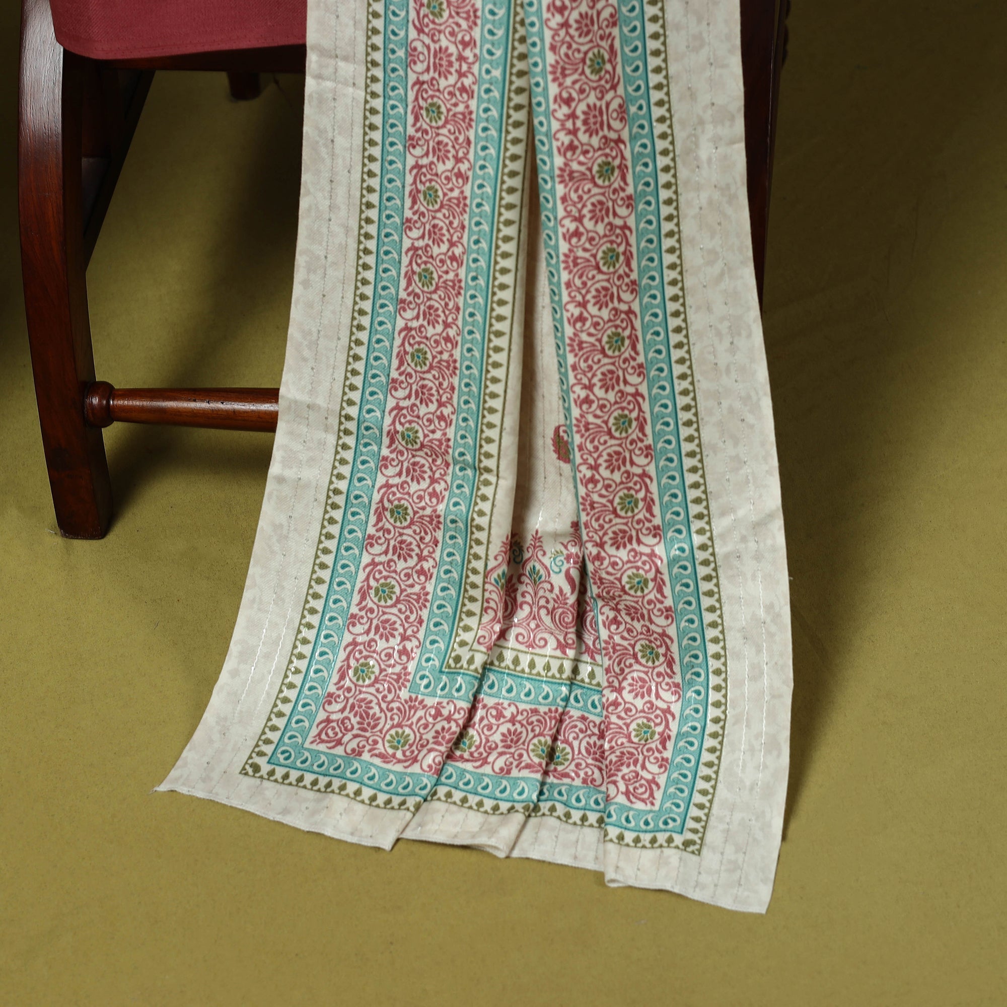 3pc digital embroidered merino wool unstitched dress