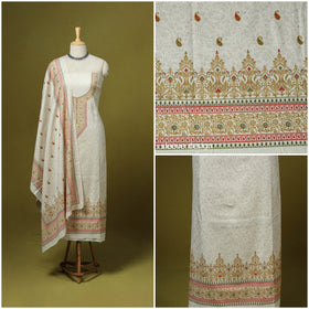 3pc digital embroidered merino wool unstitched dress