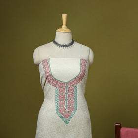 3pc digital embroidered merino wool unstitched dress