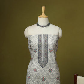 3pc digital embroidered merino wool unstitched dress