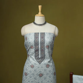 3pc digital embroidered merino wool unstitched dress