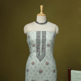 3pc digital embroidered merino wool unstitched dress