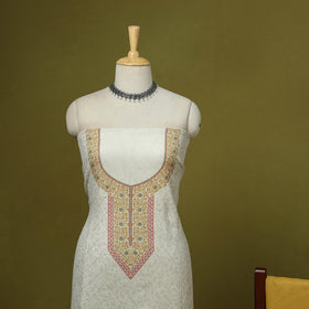 3pc digital embroidered merino wool unstitched dress