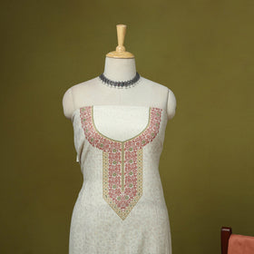 3pc digital embroidered merino wool unstitched dress