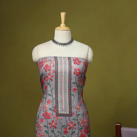 3pc digital embroidered merino wool unstitched dress