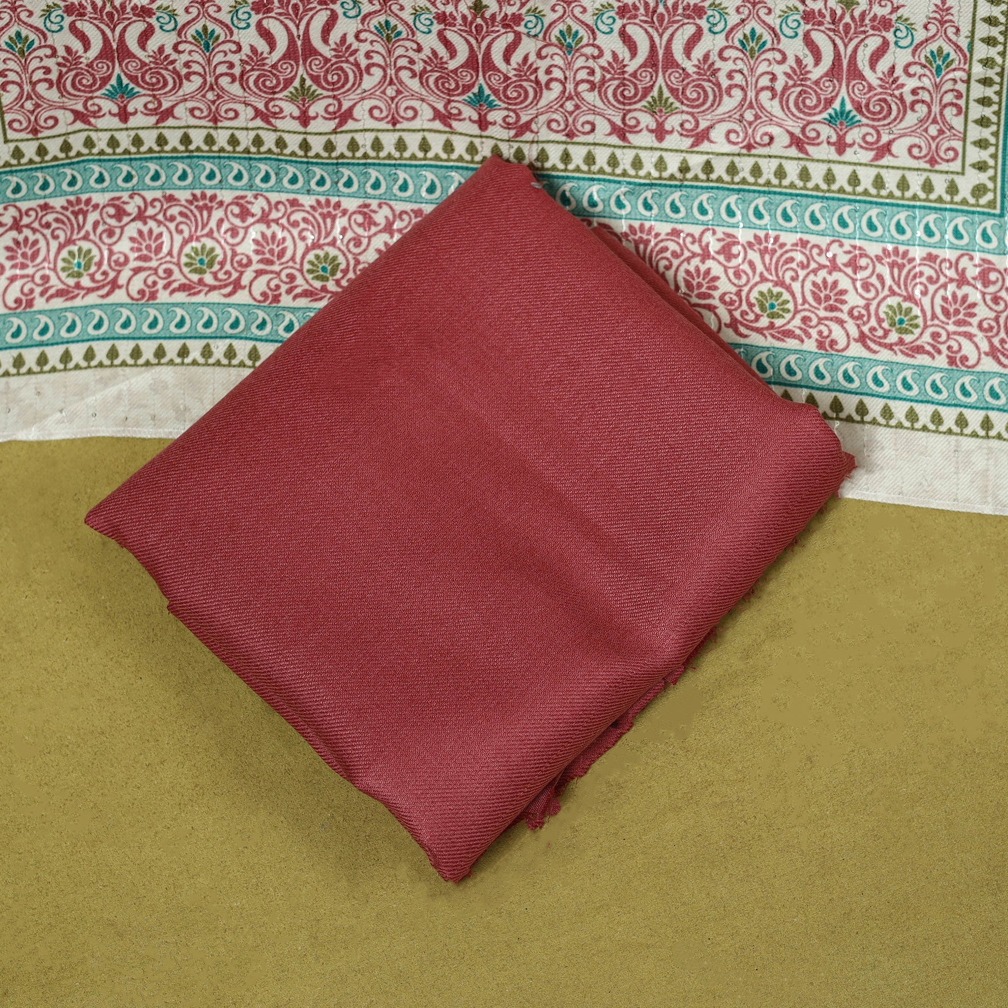 3pc digital embroidered merino wool unstitched dress