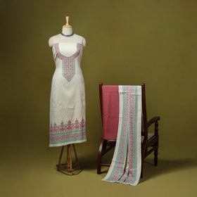 3pc digital embroidered merino wool unstitched dress