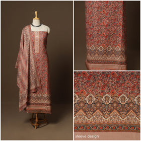 Multicolor - 3pc digital merino wool unstitched dress