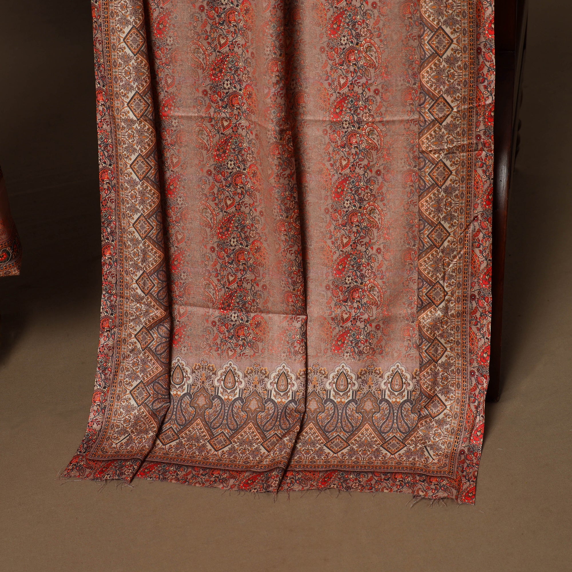 Multicolor - 3pc digital merino wool unstitched dress