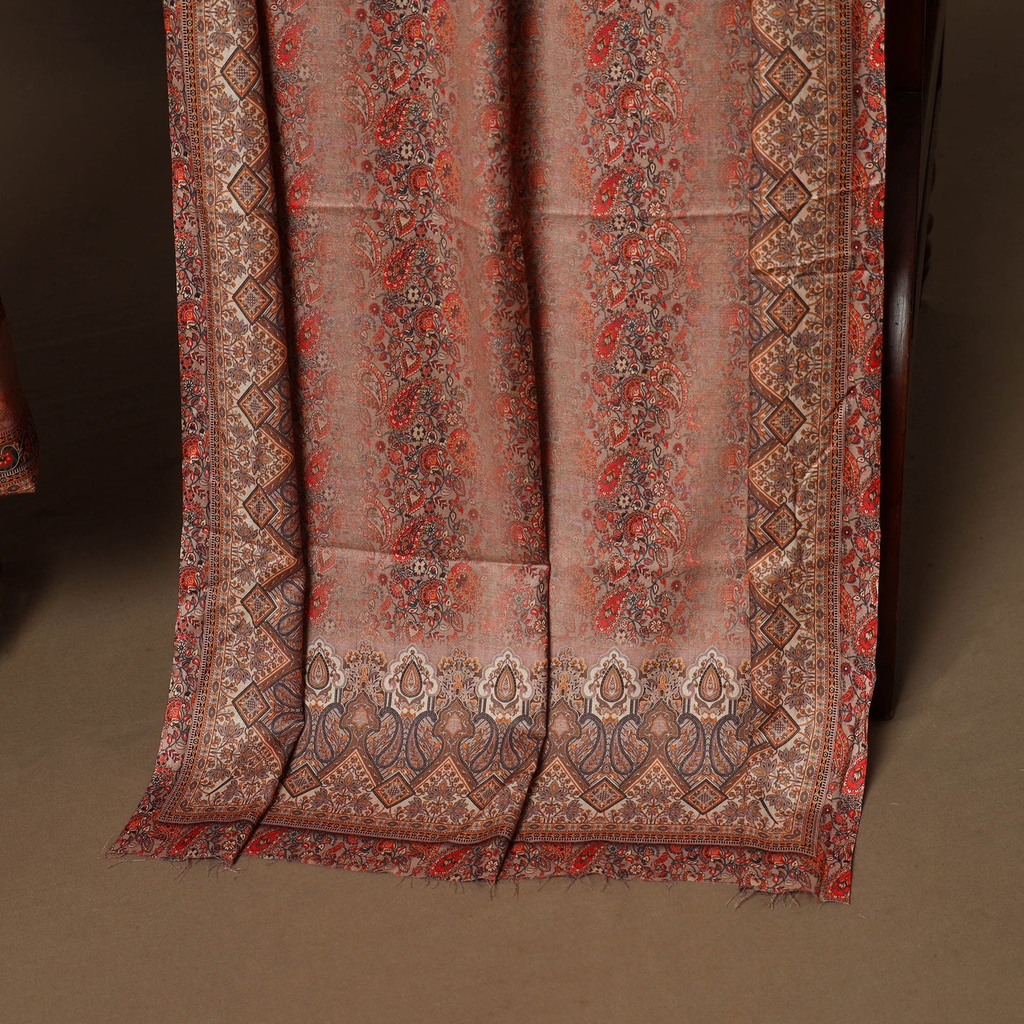 Multicolor - 3pc digital merino wool unstitched dress