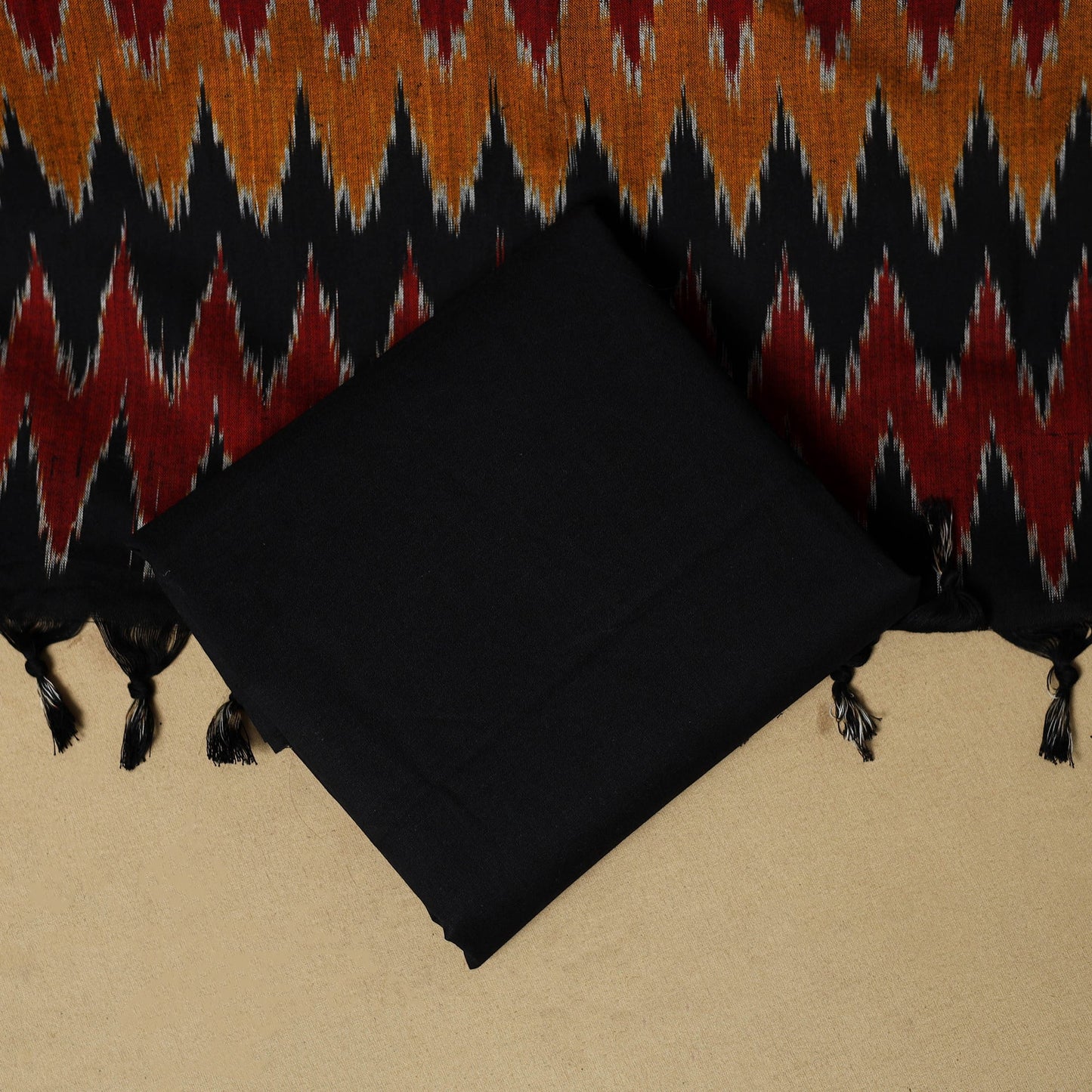 3pc handloom cotton pochampally ikat dress material 04