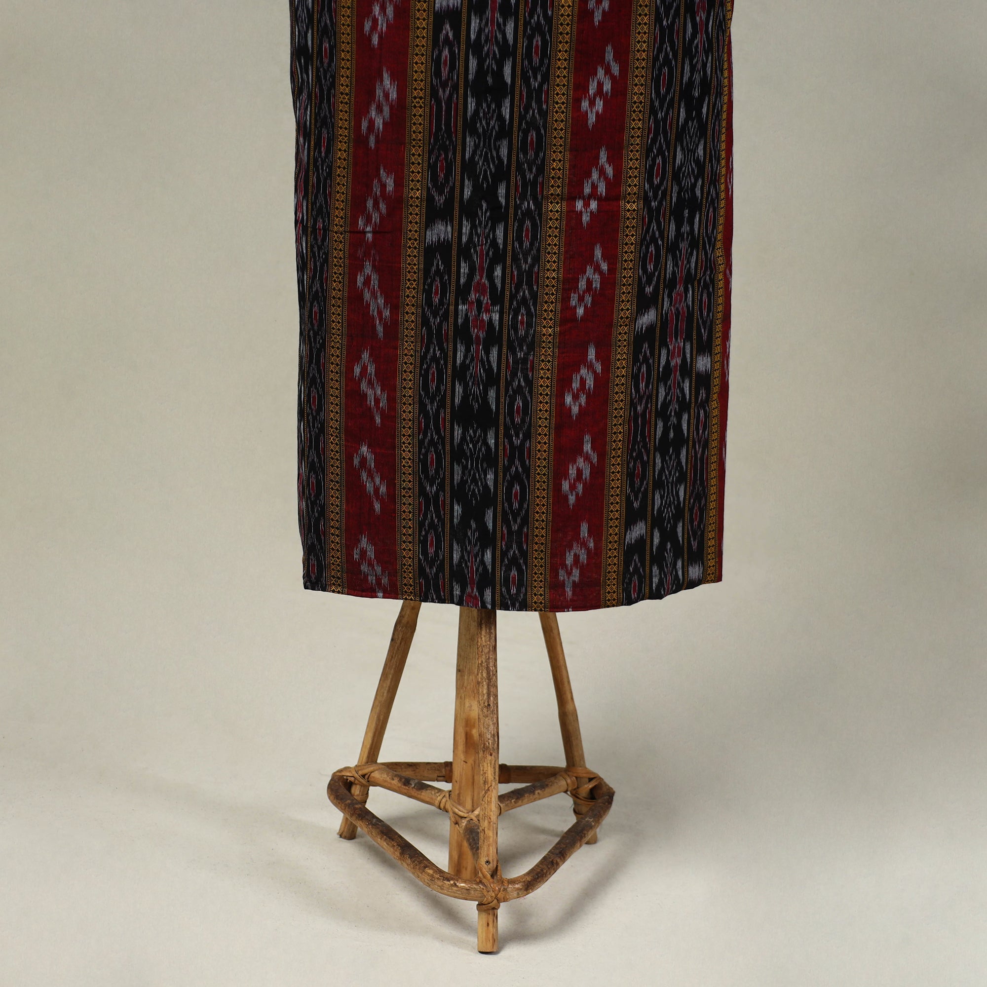 Multicolor 3pc Handloom Cotton Sambalpuri Ikat Dress Material