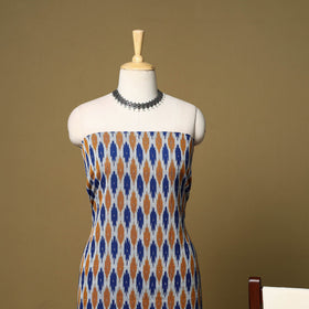 Multicolor - 3pc handloom cotton unstitched pochampally